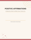 80 Positive Affirmations: A Daily Mindset Reset Guide (PDF)